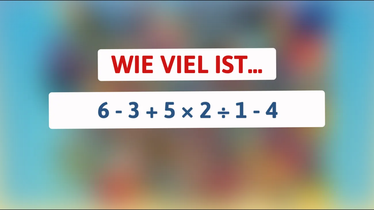 Bist du schlau genug, das Mathe-Rätsel zu knacken, das 90% der Menschen falsch lösen? Teste dein Gehirn jetzt!"