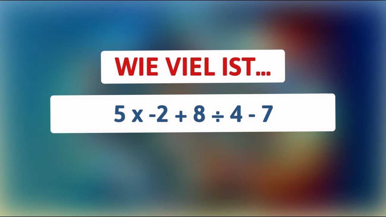Nur 1% der Menschen können dieses mathematische Rätsel lösen! Bist du klug genug?"
